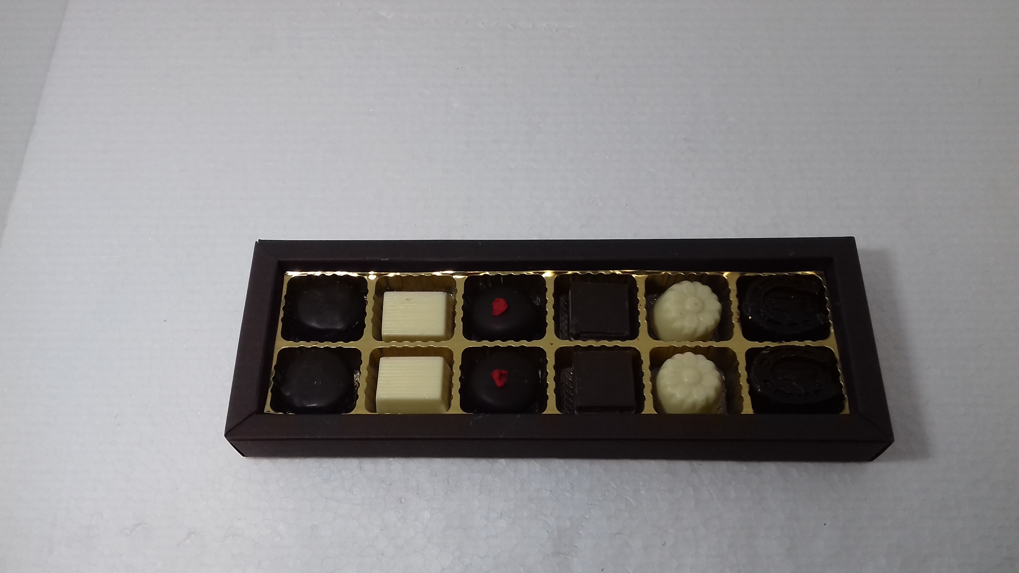 scatola rettangolare 12 cioccolatini